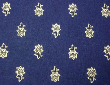 Provence Fabric (Marat d'Avignon / Avignon. navy blue, all over) - Click Image to Close