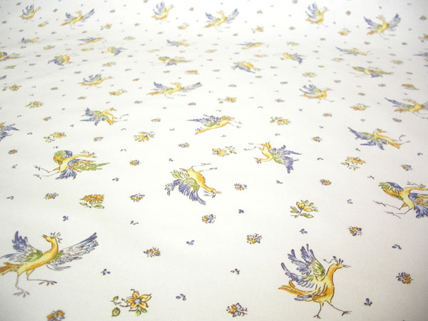 Provence Fabric (Moustiers2014. white x blue) - Click Image to Close