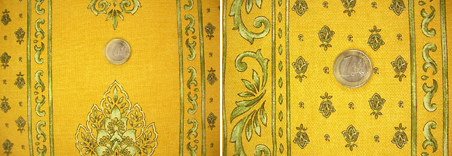 Provence Fabric (Marat d'Avignon / manoir. yellow, striped) - Click Image to Close