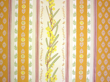 Provence Fabric (mimosa orange, striped) - Click Image to Close