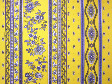 Provence Fabric (Marat d'Avignon / Avignon. yellow, striped) - Click Image to Close