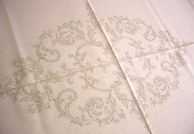 Provence coated tablecloth