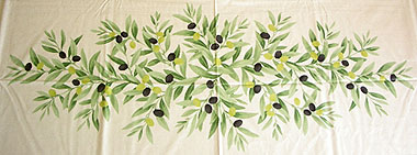 Provence rectangle coated tablecloth