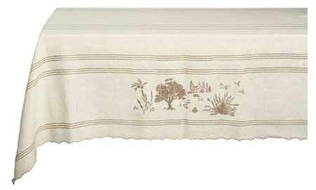 Provence linen tablecloth