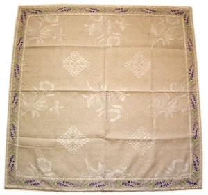 French Jacquard tablecloth (Lavender. raw)