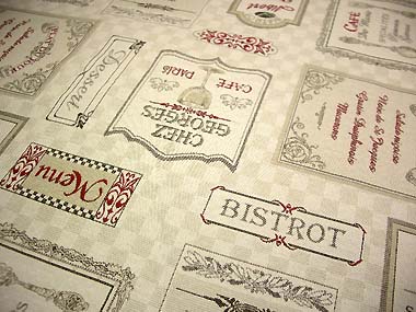 wine label French Jacquard table cloth