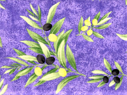 Provence Fabric (olive blue, all over)