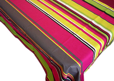 French Basque tablecloth coated
