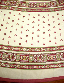 Provence fabric round coated tablecloth