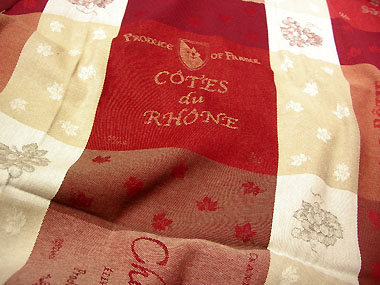 French round coated Jacquard tablecloth