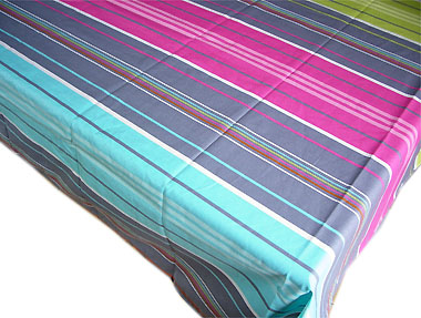 French Basque tablecloth, coated (Cap Breton, galet) : :French cotton ...
