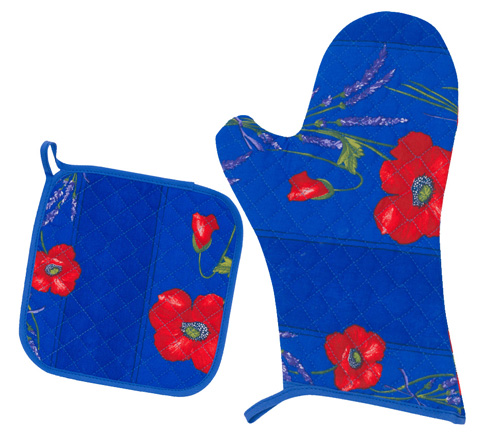 Oven Mitten: Coquelicot