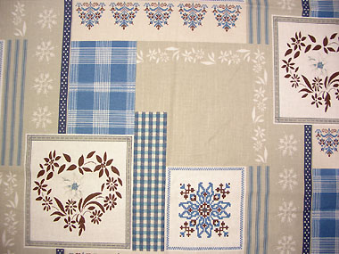 Provence Christmas rectangle coated tablecloth