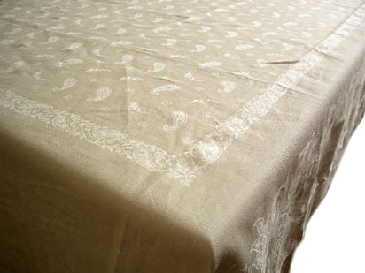 Provence linen tablecloth for wedding