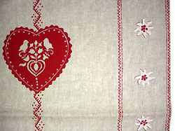 French alps table runner