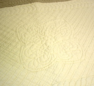French quilted table runner