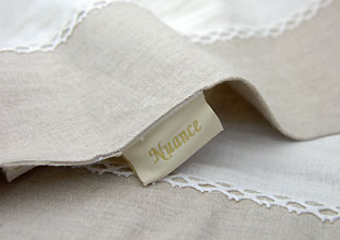 Linen fabric tablecloth
