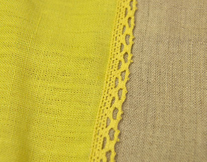 Linen fabric tablecloth