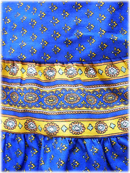 Bohemian skirt, tiered with elasticated waist