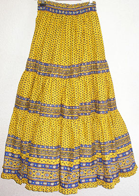 Provence tiered skirt
