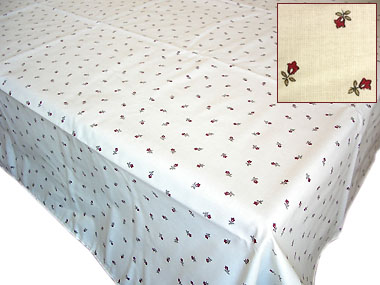 French rectangle coated tablecloth